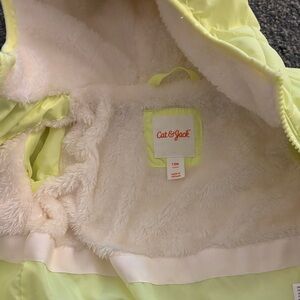 Cat & Jack Light Yellow Puffer Jacket for Kids